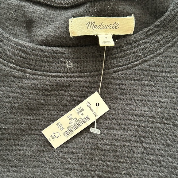 NWT Madewell Pleated Statement-Sleeve Top - Picture 6 of 7